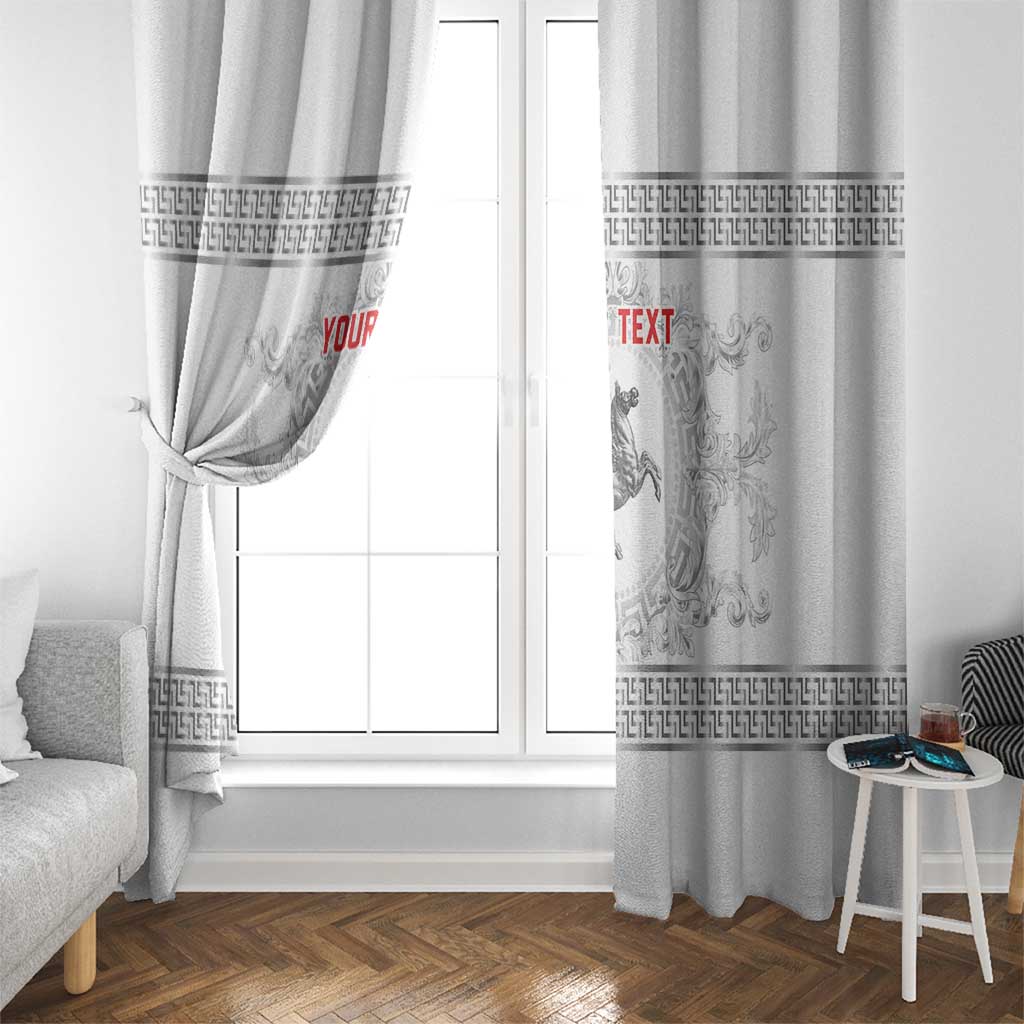 Personalized Italy Tuscany Window Curtain Baroque Motif