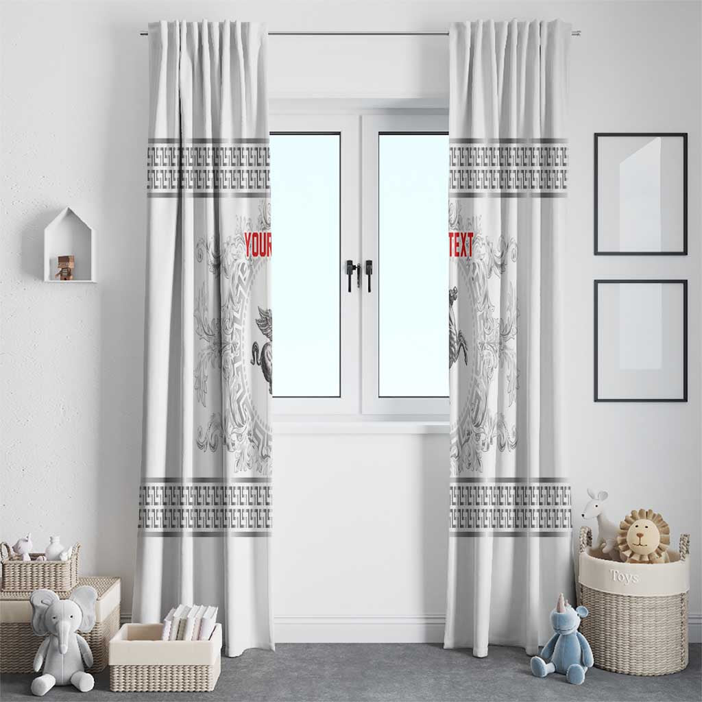 Personalized Italy Tuscany Window Curtain Baroque Motif