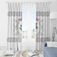 Personalized Italy Tuscany Window Curtain Baroque Motif