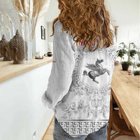 Personalized Italy Tuscany Women Casual Shirt Baroque Motif