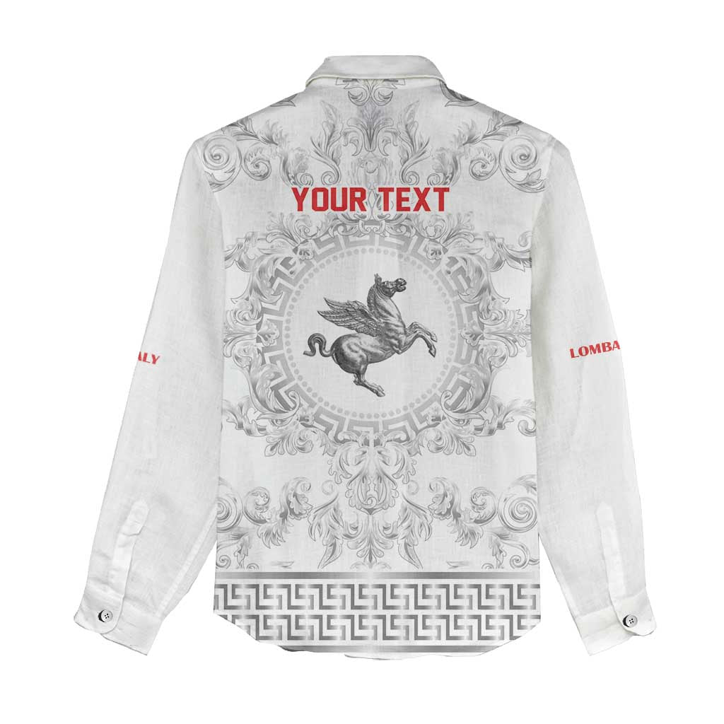 Personalized Italy Tuscany Women Casual Shirt Baroque Motif