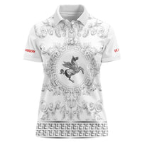 Personalized Italy Tuscany Women Polo Shirt Baroque Motif