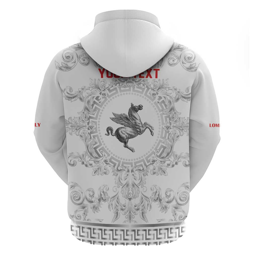 Personalized Italy Tuscany Zip Hoodie Baroque Motif