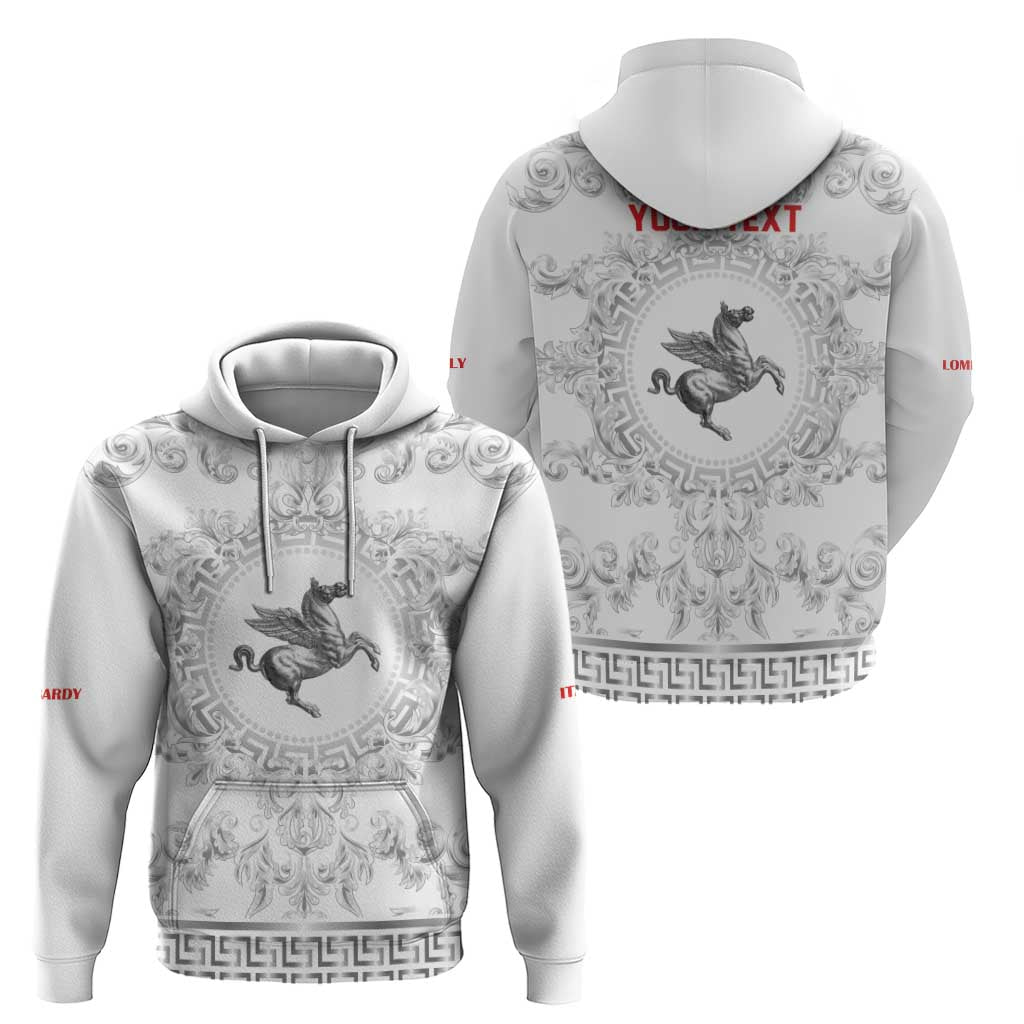 Personalized Italy Tuscany Zip Hoodie Baroque Motif