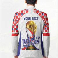 Croatia World Football Personalized Blazer Vatreni Take Me To America 2026 White