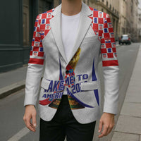 Croatia World Football Personalized Blazer Vatreni Take Me To America 2026 White