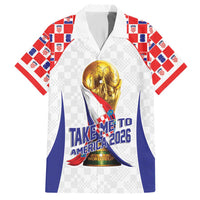 Croatia World Football Personalized Hawaiian Shirt Vatreni Take Me To America 2026 White