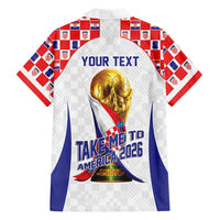 Croatia World Football Personalized Hawaiian Shirt Vatreni Take Me To America 2026 White