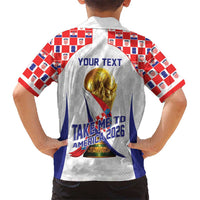 Croatia World Football Personalized Hawaiian Shirt Vatreni Take Me To America 2026 White