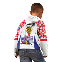 Croatia World Football Personalized Kid Hoodie Vatreni Take Me To America 2026 White