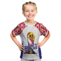 Croatia World Football Personalized Kid T Shirt Vatreni Take Me To America 2026 White