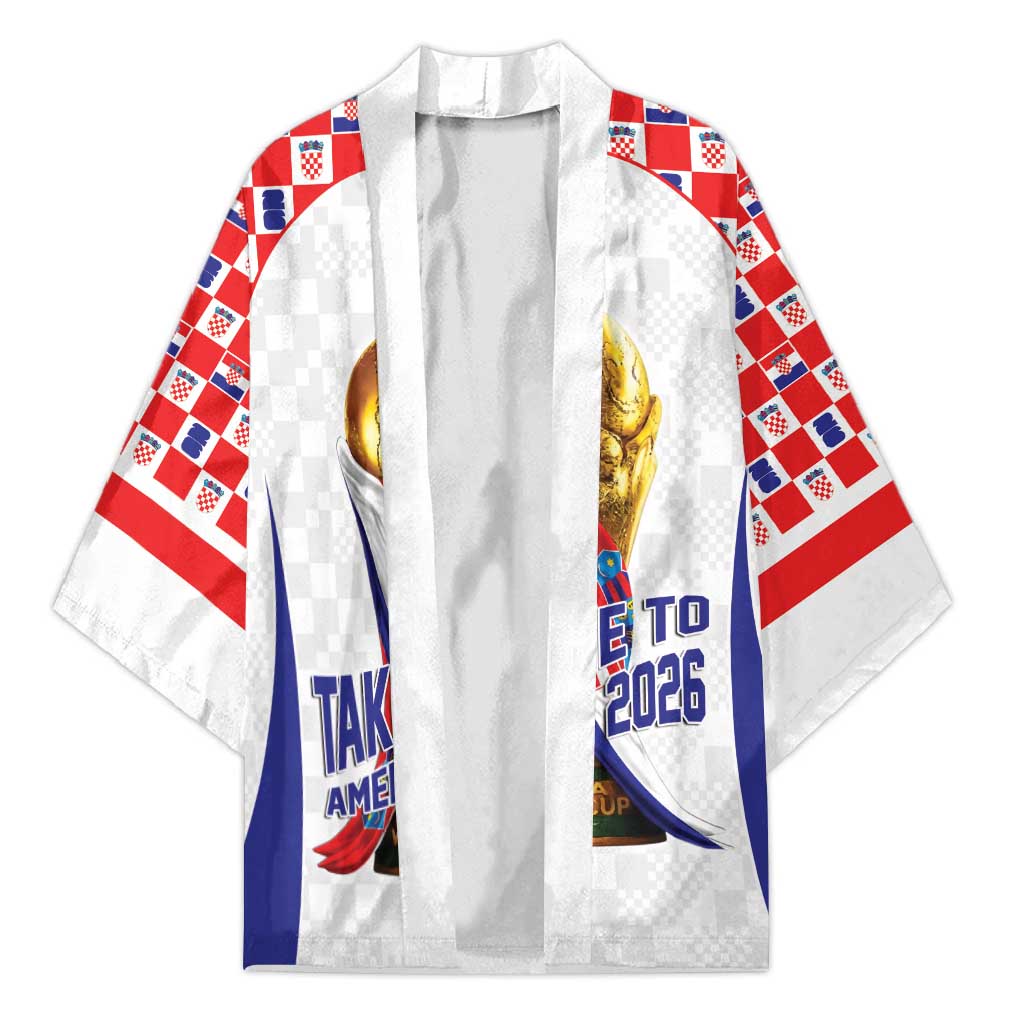 Croatia World Football Personalized Kimono Vatreni Take Me To America 2026 White