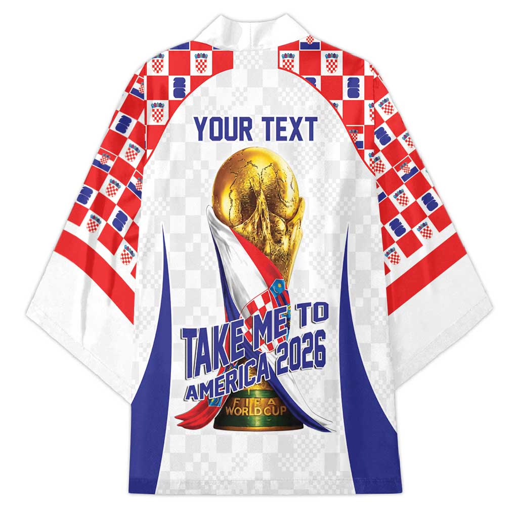 Croatia World Football Personalized Kimono Vatreni Take Me To America 2026 White