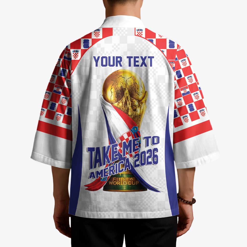 Croatia World Football Personalized Kimono Vatreni Take Me To America 2026 White