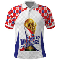 Croatia World Football Personalized Polo Shirt Vatreni Take Me To America 2026 White