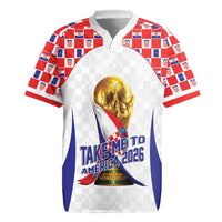 Croatia World Football Personalized Rugby Jersey Vatreni Take Me To America 2026 White