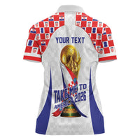 Croatia World Football Personalized Women Polo Shirt Vatreni Take Me To America 2026 White
