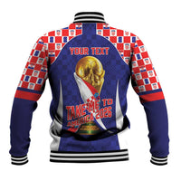 Croatia World Football Personalized Baseball Jacket Vatreni Take Me To America 2026 Blue