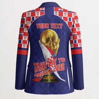 Croatia World Football Personalized Blazer Vatreni Take Me To America 2026 Blue