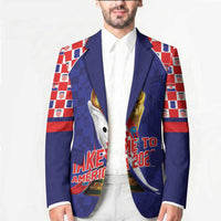 Croatia World Football Personalized Blazer Vatreni Take Me To America 2026 Blue