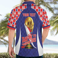Croatia World Football Personalized Hawaiian Shirt Vatreni Take Me To America 2026 Blue