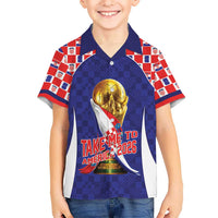 Croatia World Football Personalized Hawaiian Shirt Vatreni Take Me To America 2026 Blue