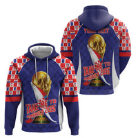 Croatia World Football Personalized Hoodie Vatreni Take Me To America 2026 Blue