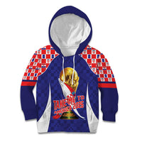 Croatia World Football Personalized Kid Hoodie Vatreni Take Me To America 2026 Blue