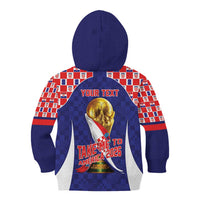 Croatia World Football Personalized Kid Hoodie Vatreni Take Me To America 2026 Blue