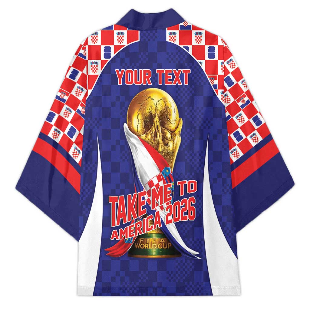 Croatia World Football Personalized Kimono Vatreni Take Me To America 2026 Blue