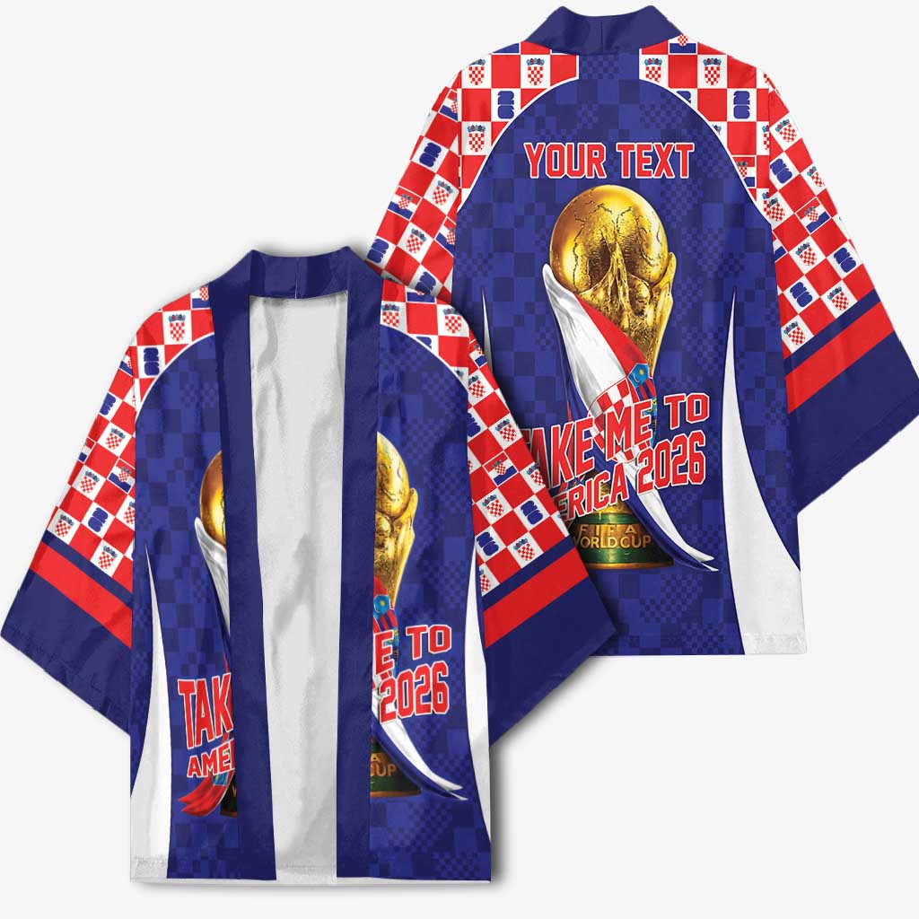Croatia World Football Personalized Kimono Vatreni Take Me To America 2026 Blue