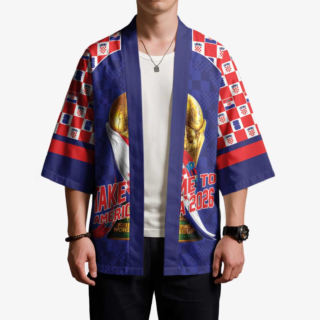 Croatia World Football Personalized Kimono Vatreni Take Me To America 2026 Blue