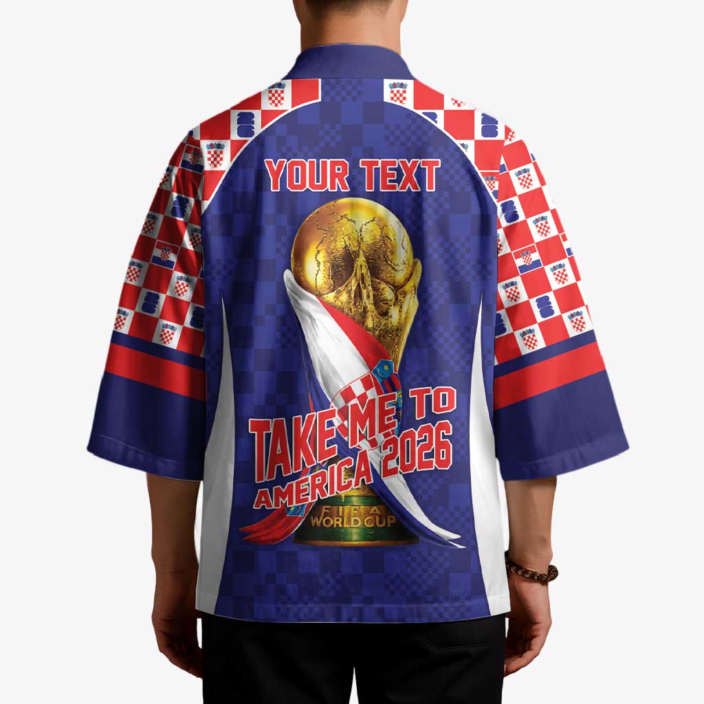 Croatia World Football Personalized Kimono Vatreni Take Me To America 2026 Blue