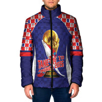 Croatia World Football Personalized Padded Jacket Vatreni Take Me To America 2026 Blue