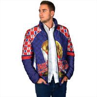 Croatia World Football Personalized Padded Jacket Vatreni Take Me To America 2026 Blue
