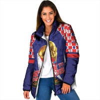 Croatia World Football Personalized Padded Jacket Vatreni Take Me To America 2026 Blue