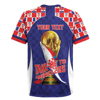 Croatia World Football Personalized Rugby Jersey Vatreni Take Me To America 2026 Blue