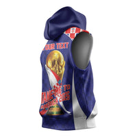 Croatia World Football Personalized Sleeveless Hoodie Vatreni Take Me To America 2026 Blue