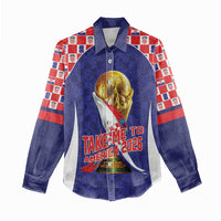 Croatia World Football Personalized Women Casual Shirt Vatreni Take Me To America 2026 Blue