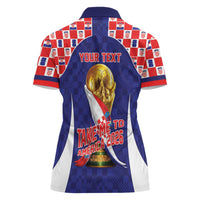 Croatia World Football Personalized Women Polo Shirt Vatreni Take Me To America 2026 Blue