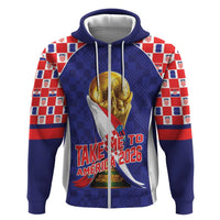 Croatia World Football Personalized Zip Hoodie Vatreni Take Me To America 2026 Blue