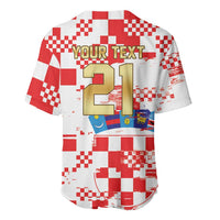 Croatia World Football Custom Baseball Jersey Vatreni Croatian Heritage