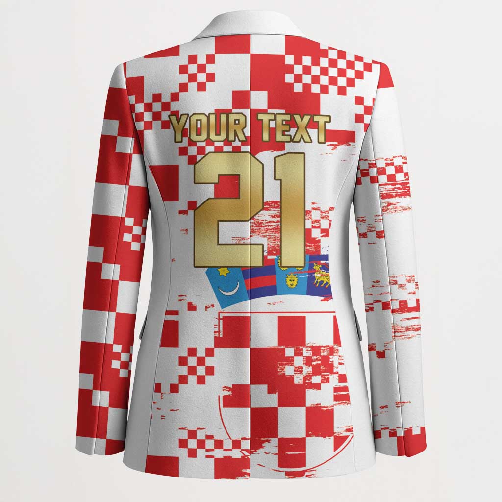 Croatia World Football Custom Blazer Vatreni Croatian Heritage
