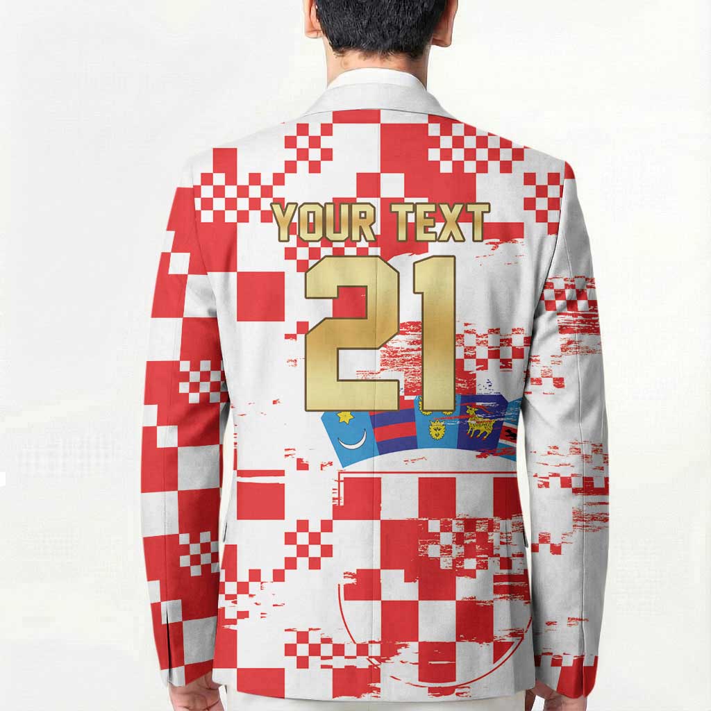 Croatia World Football Custom Blazer Vatreni Croatian Heritage