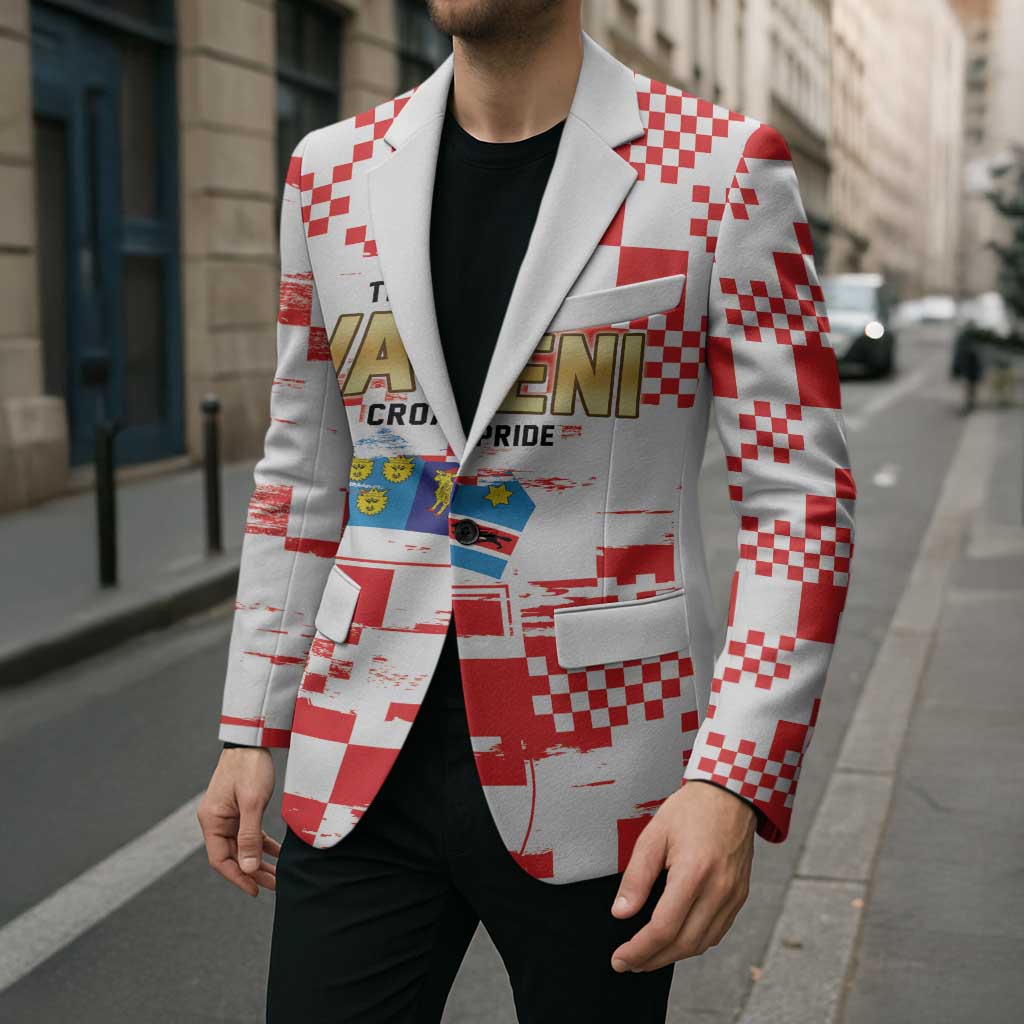 Croatia World Football Custom Blazer Vatreni Croatian Heritage