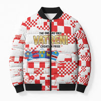 Croatia World Football Custom Bomber Puffer Jacket Vatreni Croatian Heritage