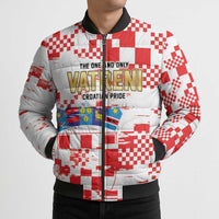 Croatia World Football Custom Bomber Puffer Jacket Vatreni Croatian Heritage