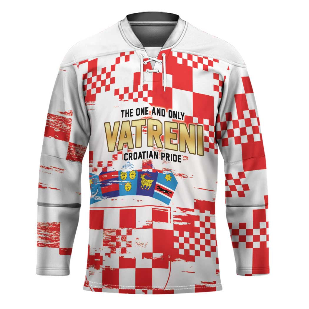 Croatia World Football Custom Hockey Jersey Vatreni Croatian Heritage