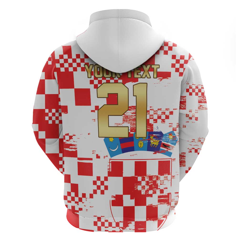 Croatia World Football Custom Hoodie Vatreni Croatian Heritage