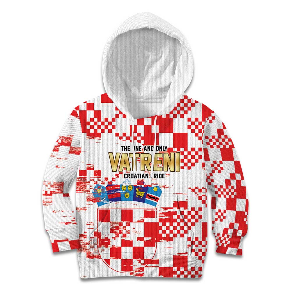 Croatia World Football Custom Kid Hoodie Vatreni Croatian Heritage